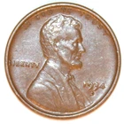1934-D LINCOLN CENT - XF/AU - #3489X FREE SHIPPING