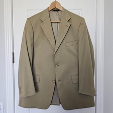 J. Press Tan Lightweight Wool Blazer Size 44R Preppy Classic Made in USA