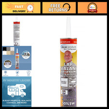 Self-Leveling Lap Sealant, White, 10.3 Oz - RV Roof Repair, Waterproof Sealant