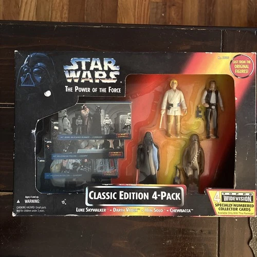 STAR WARS The Power of the Force Classic Ed. 4-Pack Figures Set 1995 Kenner VTG