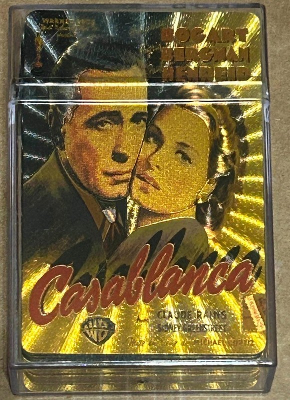 Casablanca Foil Playing Cards from the Movie - Bogart & Berman