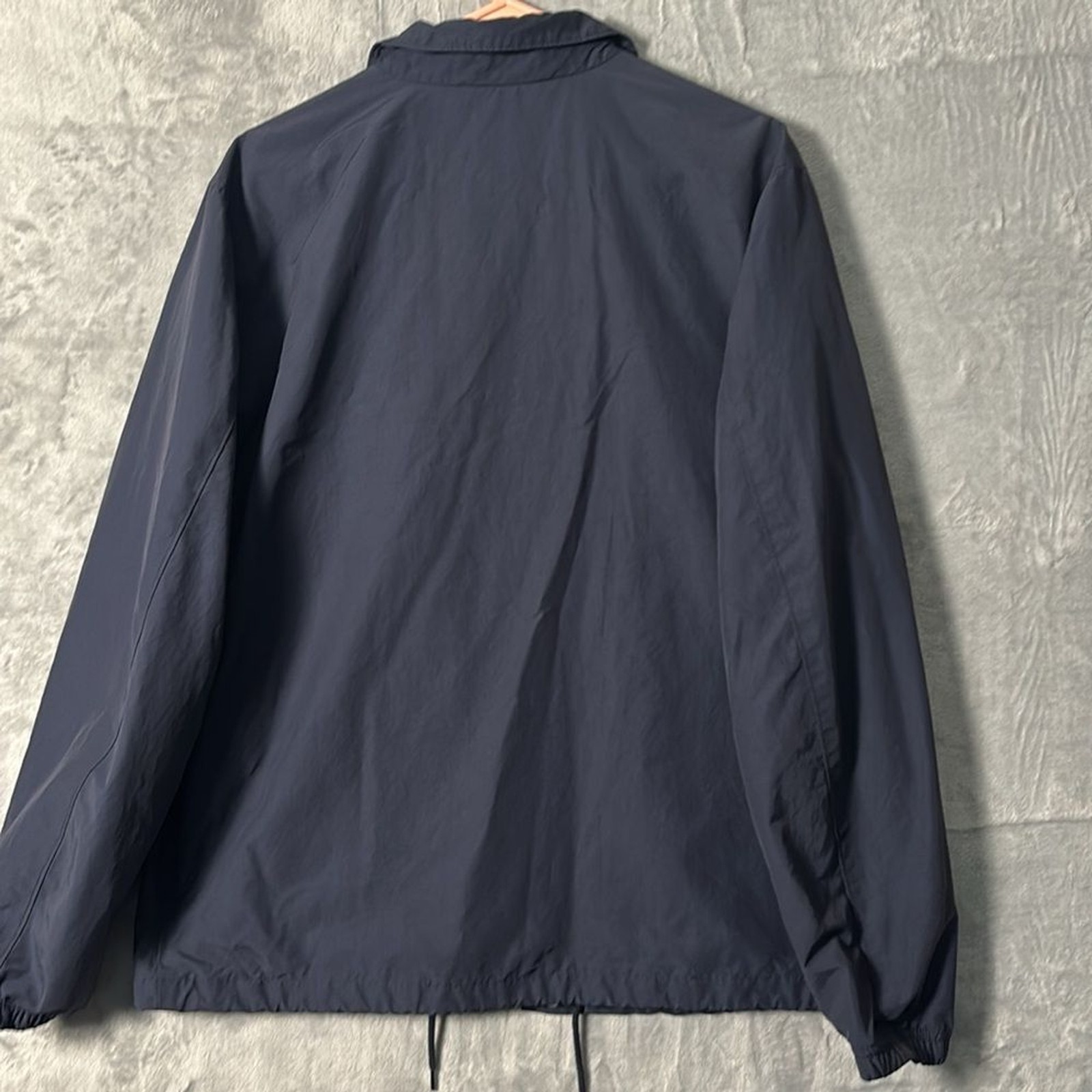 Old Navy Blue Button Up Collared Lightweight Rain… - image 8