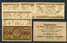 Schmalkalden 6 Scheine Notgeld + Verkaufsverpackung .....................2/31203