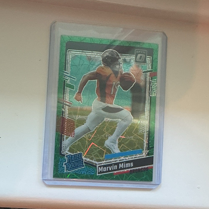 2023 Panini Donruss Optic Marvin Mims Rated Rookie Green #231 Broncos Football