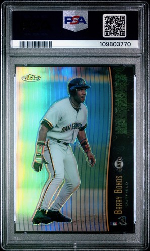 Barry Bonds Tony Gwynn 1998 Finest #M25 Mystery Refractror PSA 8 - Bild 2 von 2