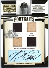 Miguel Cabrera 2005 Prime Patches Portraits Relic Autograph Card #P-30 7/25