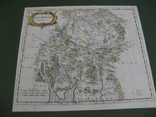 100% ORIGINAL LARGE WESTMORLAND BY ROBERT MORDEN C1695 VGC HAND COLOUR LAKES