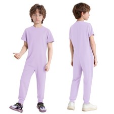 Boys Kids Girls Body Anti-Strip Jumpsuit Special Needs Adaptive Romper Overall