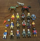 Playmobil Vintage Figure Lot Of 16 Different With Some Accessories Pirate Knight