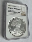 2001-W American Silver Eagle Proof  NGC PF69 UCAM #035