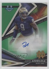 2022-23 Bowman U Best of Green Refractor 60/99 Justin Ademilola #BA-JUA Auto 1z9