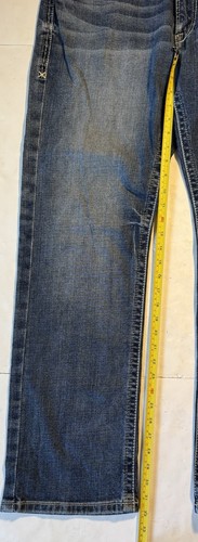 Pantalones de mezclilla Ariat M5 calce recto pierna recta azul Lennox para hombre talla 36x32 - Imagen 6 de 11