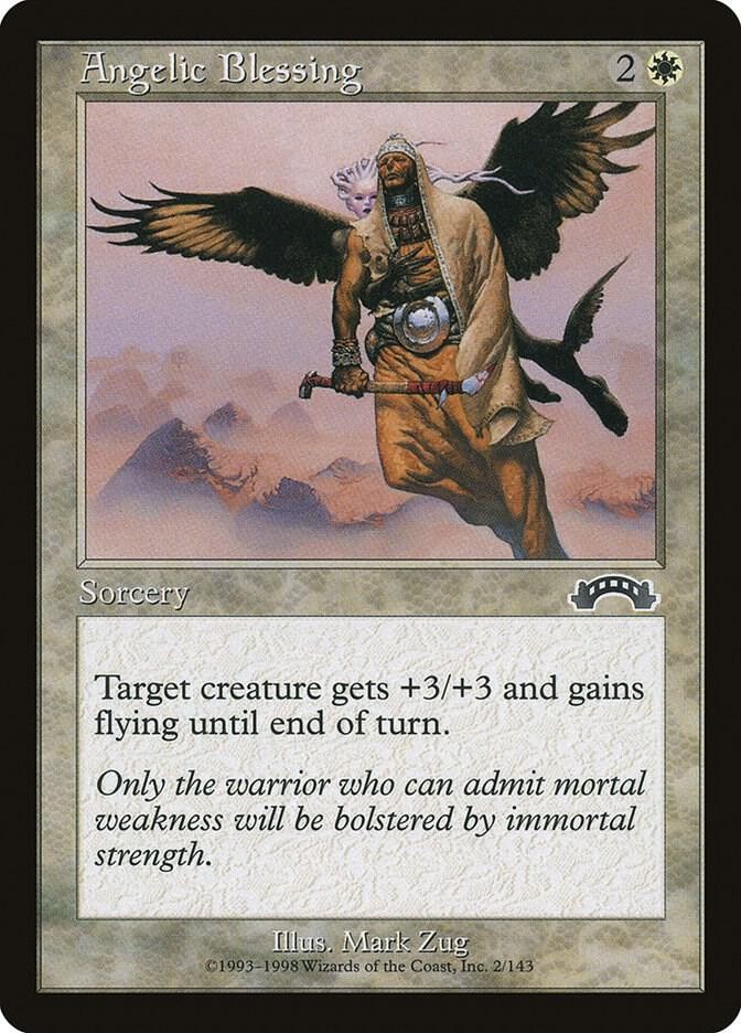 Angelic Blessing 2 Common Exodus Magic: The Gathering Lightly Played