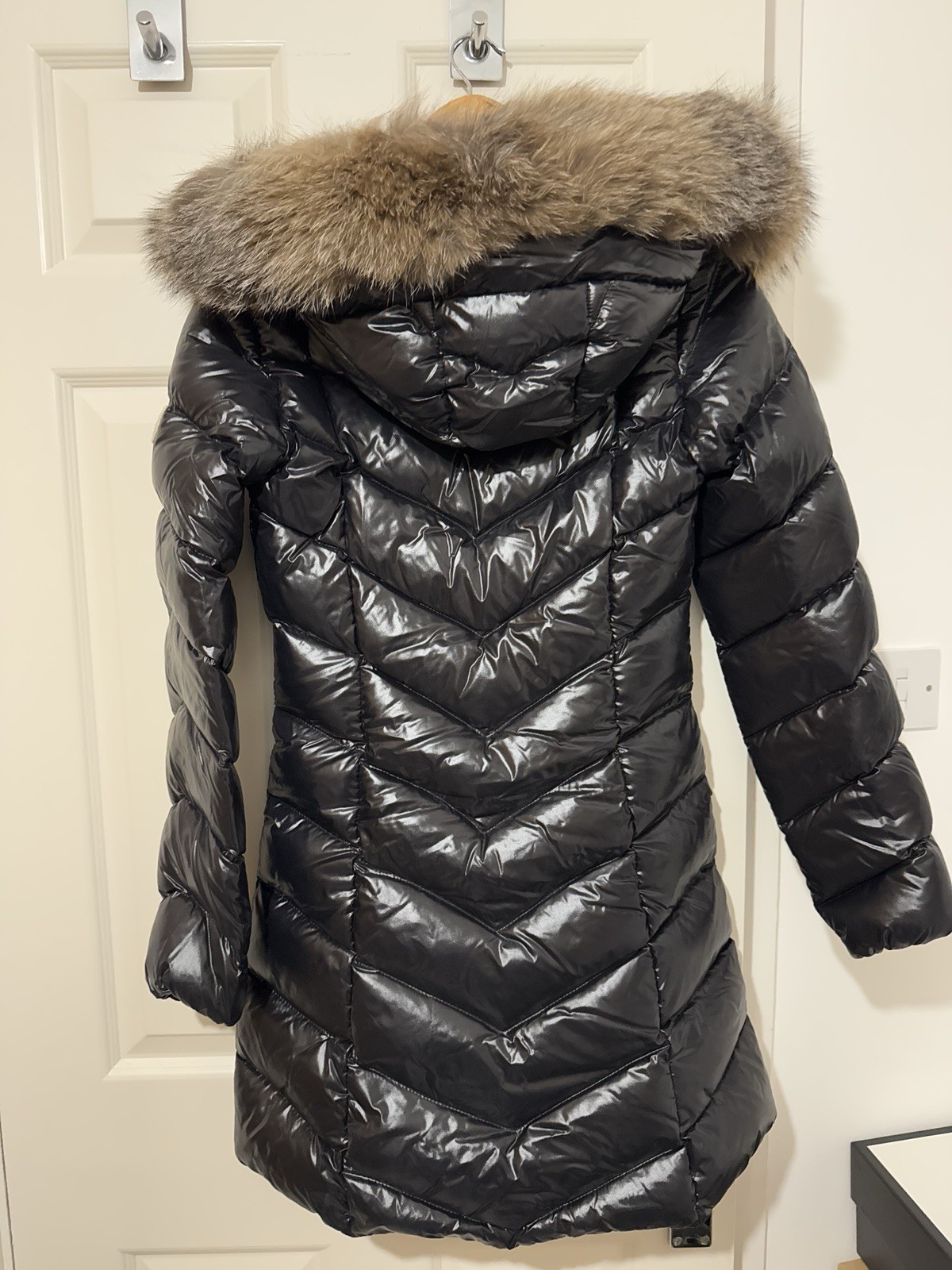Moncler Women's Coat Size 0 UK 6-8 Fulmarus Fur Long Down Puffer Jacket image 2
