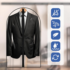 All Clear Garment Bags for Hanging Clothes Suit Bags for Closet Storage 40" P...