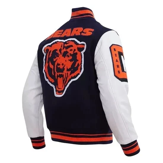 Chicago Bearss  Navy Blue Varsity Football Men's Jacket