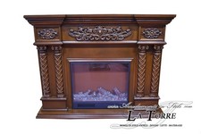 Camino elettrico Elektrokamin 150 cm classico stufa legno massello Barocco quals