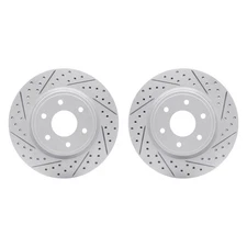 For Nissan Frontier 05-23 R1 Concepts Drilled & Slotted Front Brake Rotor Set