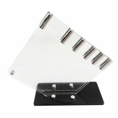 5 Schlitz Plexiglas Messerblock für moderne Küche Theke Aufbewahrung Ständer Organizer