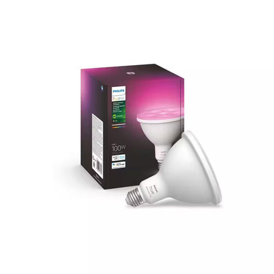 100-Watt Equivalent PAR38 Smart Waterproof Color Changing Light Bulb (1-Pack)