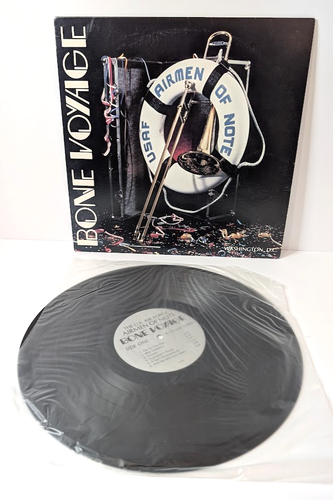 USAF AIRMEN OF NOTE - Bone Voyage - '84 private Promo jazz LP - Picture 3 of 12