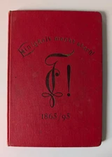Liederbuch der Landsmannschaft Teutonia zu Würtzburg antique song book 1895