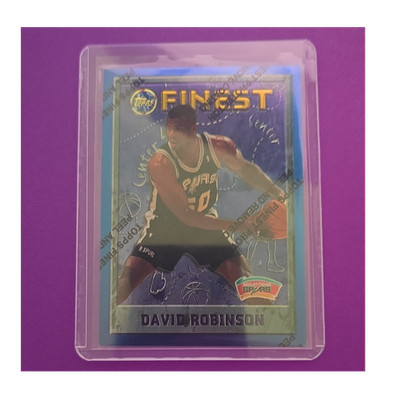 Topps 1995-96 Finest David Robinson #245 San Antonio Spurs NBA Basketball