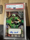 2024 Wild Card Auto Mania American Football Preview Bo Nix #BN Vintage Flag