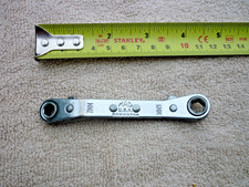 Mac Tools 7mm x 8mm Cranked Ratchet Spanner,  ROWM0708, USA