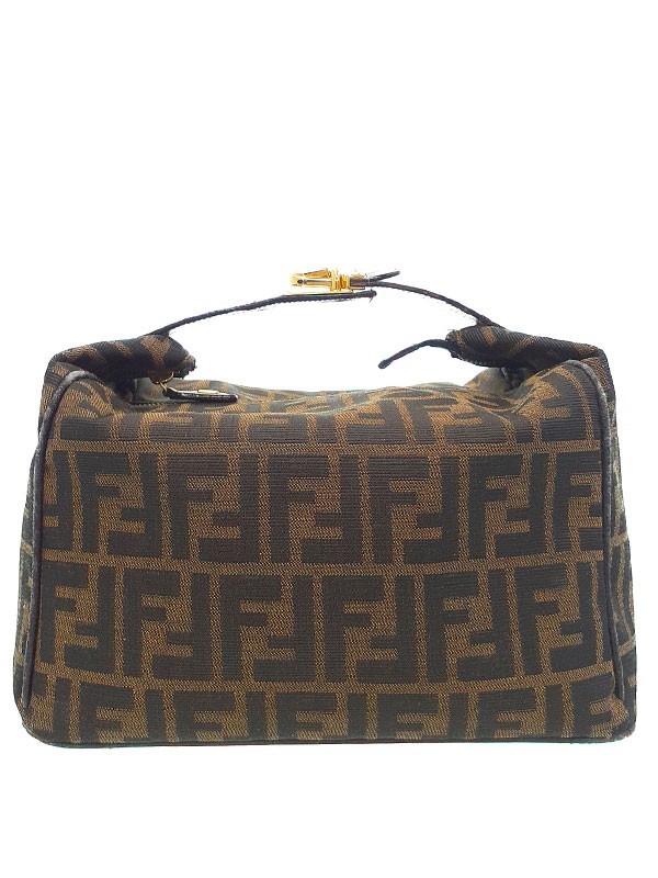 Fendi Zucca Canvas T1877 Shoulder Bag Brown Monogram