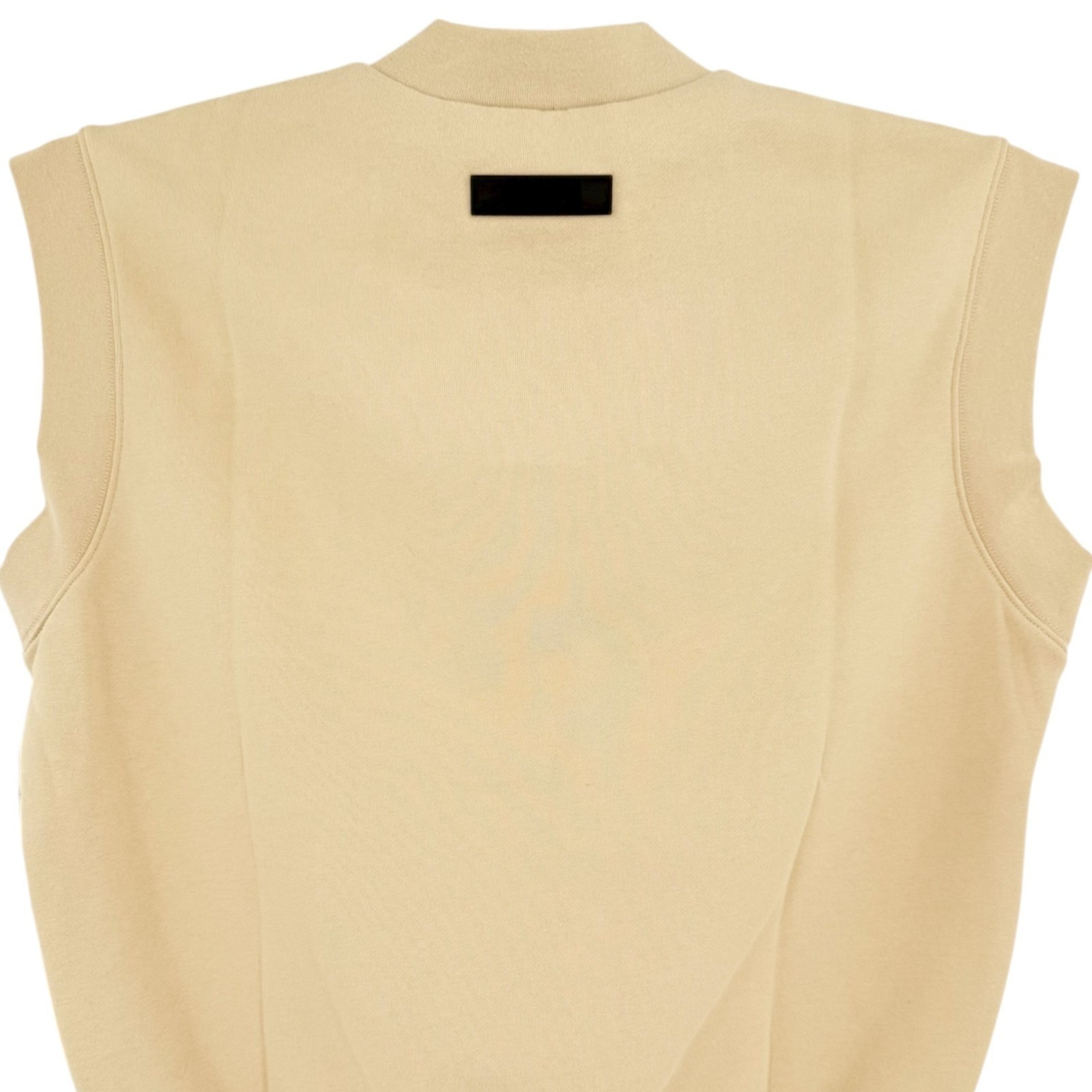 Essentials Fear Of God Women's Tan Vest Sweatshirt Size XS Sleeveless V-neck NWT thumbnail 4