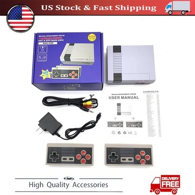Classic 8-Bit 620 Retro FC Game Console w/AV Output & 2.4G Wireless Controller