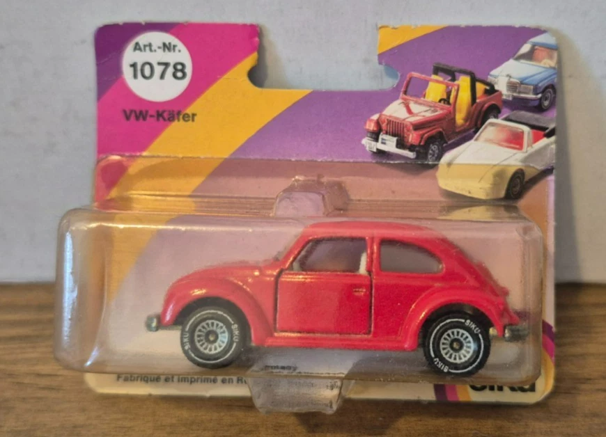 Rare Siku Estrela Brésil - Copie Plastique Ancienne VW Coccinelle Oval - Vintage Collection Brésilienne