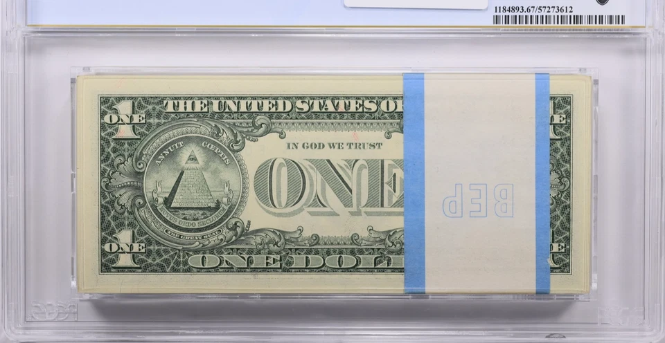 Full Pack  1988A $1 Federal Reserve Star Notes Atlanta Fr 1915F* PCGS Gem 67 PPQ - Image 2 of 2