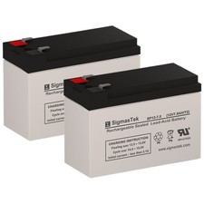 Belkin F6C1500ei-TW-RK UPS, SigmasTek SP12-7.5 T2 Battery Replacement Set of 2