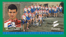 CYCLISME carte cycliste SANTIAGO BLANCO équipe BANESTO 1995 Signée