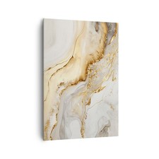 Wandbilder 70x100cm Leinwandbild Marmor Glanz Elegant Groß Bilder Art Wanddeko