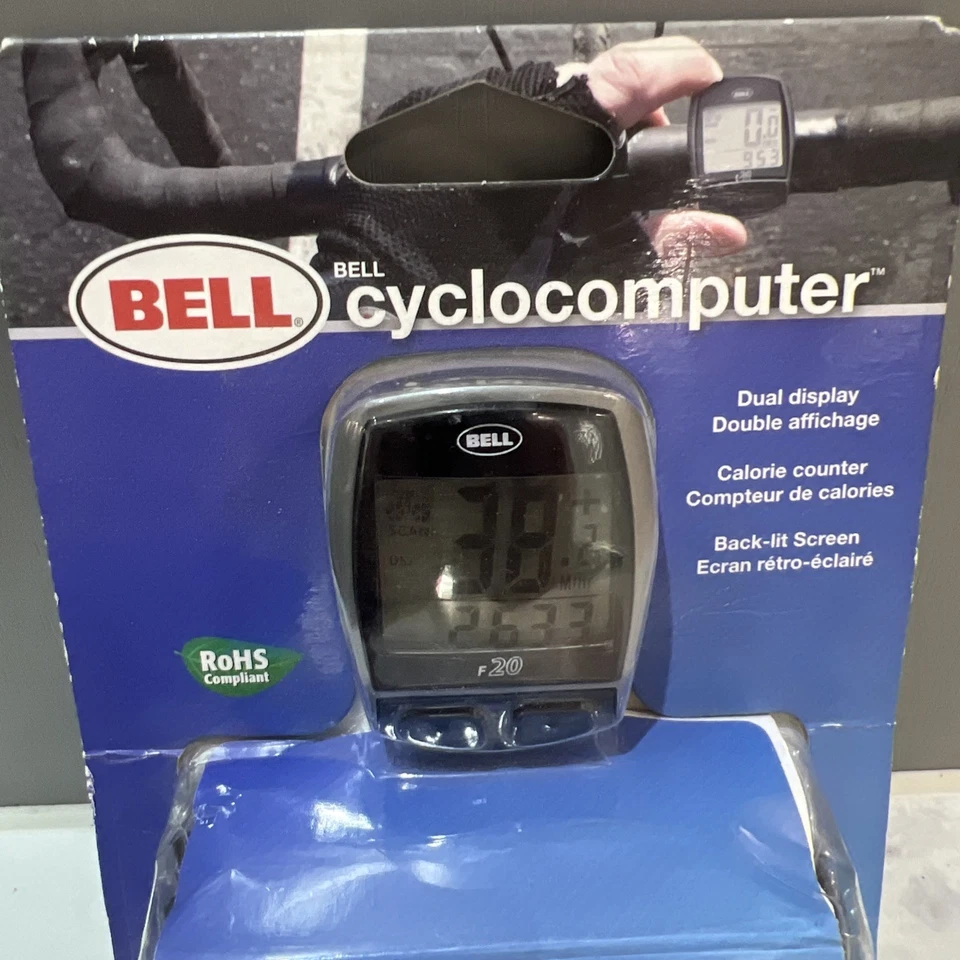 Bell Bike Computer Odometer Bell 20 Function Large Display Time Speed Distance - Image 2 of 3