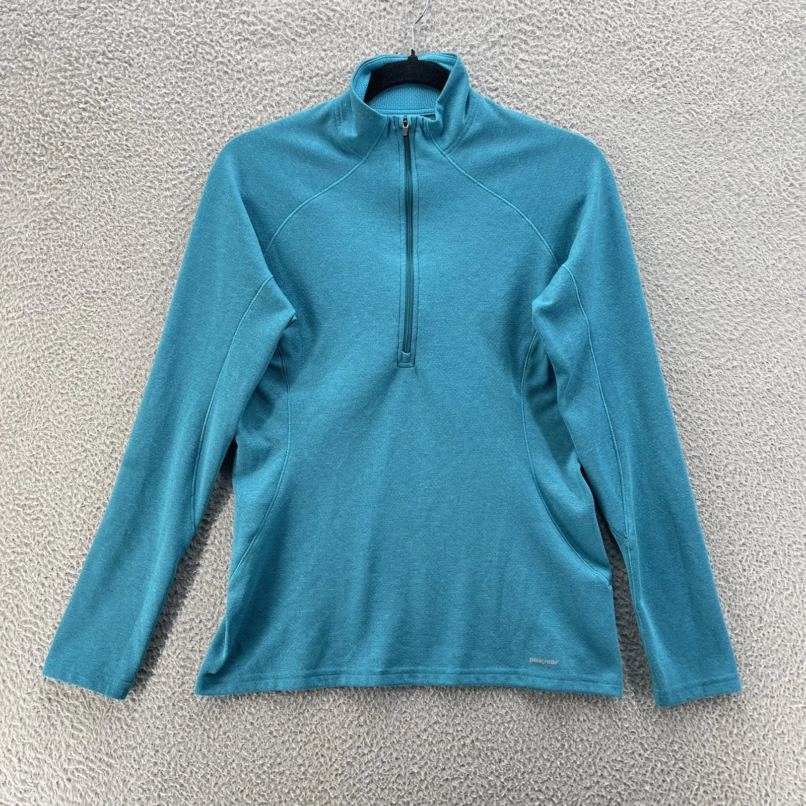 Patagonia Capilenes Base Layer Top Women Small Teal Midnight Polartec Outdoor