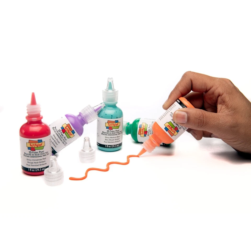 Compra a granel: Pintura 3D brillante para garabatos - Paquete de 20 ultra brillantes, no tóxicos y permanentes... Foto 3 de 4