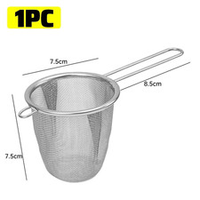1/3pcs Acciaio Inox Colino da Tè Caffè Erbe Spezie Filtro Rete Fine Diffusore