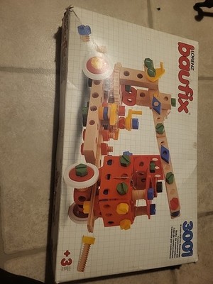 Vintage Lorenz Baufix Wooden German Made Construction Set 3001