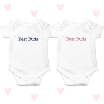 Best Buds bestickt Baby Grow, Zwillinge passendes Baby Outfit, Jungen Mädchen Geschwister