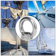 2pcs Eye Nuts Stainless Steel Lift For Ocean Industry Yachts Speedboats Mot TU