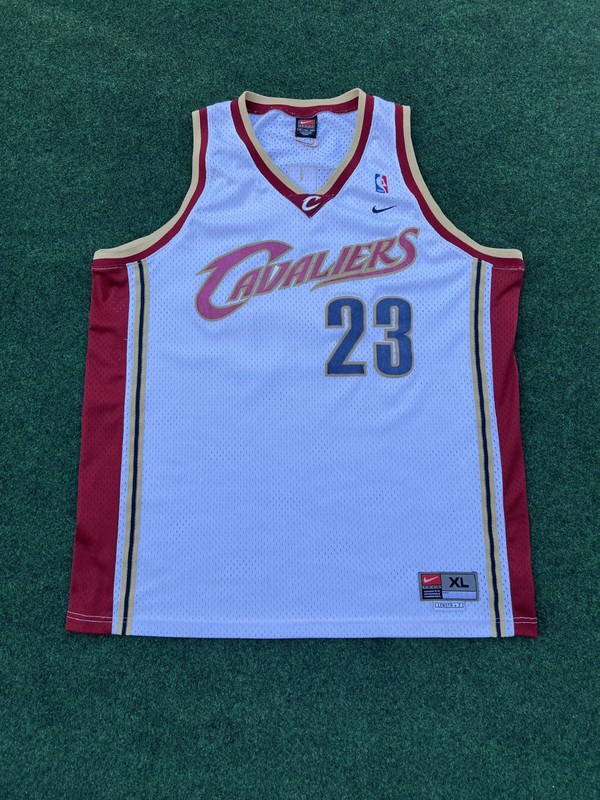 Nike Swingman NBA Cleveland Cavs Jersey #23 Lebron James Rookie Jersey Sz XL+2