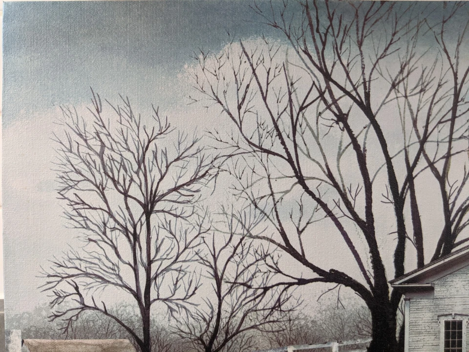 Billy Jacobs "Amazing Grace" Arte Folclórica, Arte de Igreja Country Impressão em Tela 12" X 20" - Imagem 4 de 4