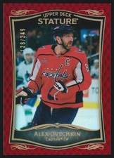 2024-25 Upper Deck Stature Update - Red Alex Ovechkin 128/249 Washington