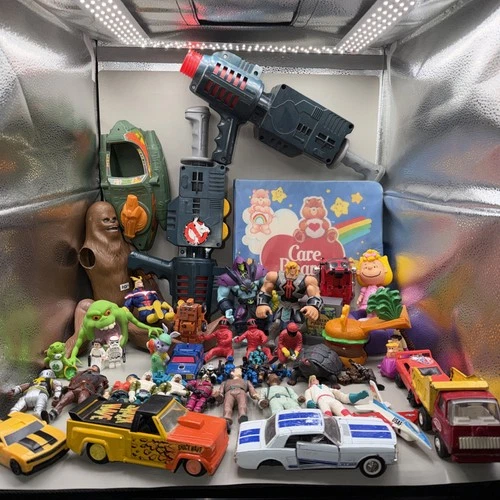 Vintage Action Figure Lot Of Star Wars, Transformers, Ghostbusters, Lego, Halo