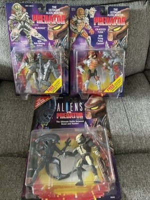 alien vs predator figures 2 pack + Cracked Tusk & Scavage Sealed