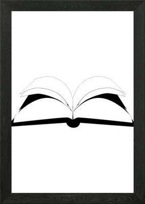 Buch gerahmt Wandbild Poster Leinwanddruck Bild